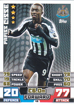 Papiss Cisse Newcastle United 2014/15 Topps Match Attax #48